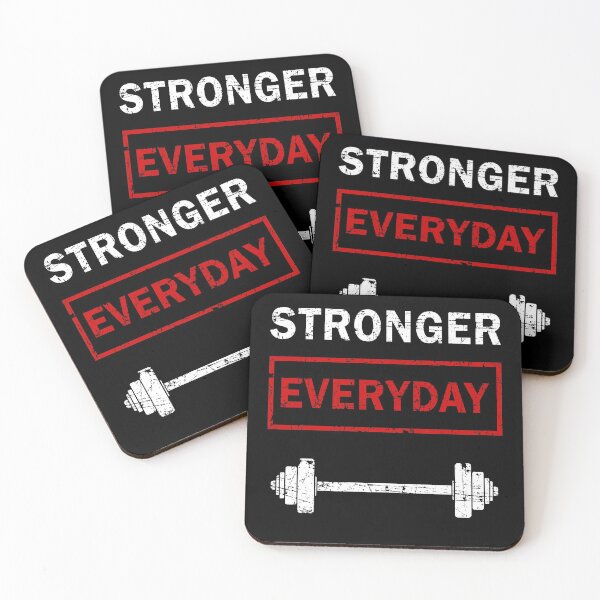 Item preview, Stronger Everyday Funny Gym Gift designed and sold by Mfk Clothes.