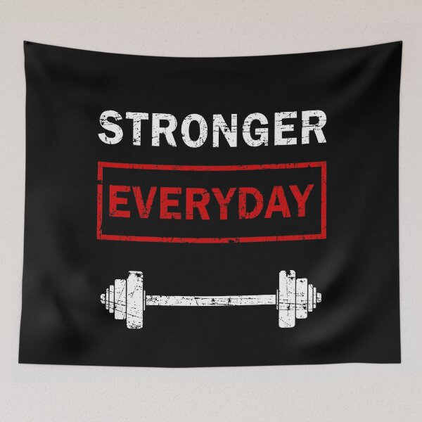 Item preview, Stronger Everyday Funny Gym Gift designed and sold by Mfk Clothes.