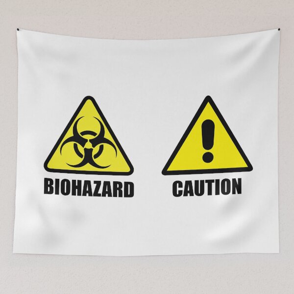 Item preview, Biohazard caution designed and sold by AkraidaxDesign.