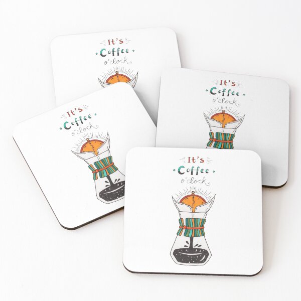 Item preview, Coffee O'clock | Marker Pen Ilustration Painting designed and sold by inkhivecreative.