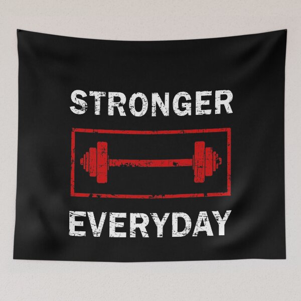 Item preview, Stronger Everyday Funny Gym Gift designed and sold by Mfk Clothes.