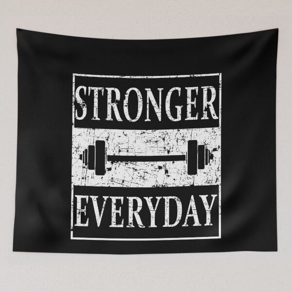 Item preview, Stronger Everyday Funny Gym Gift designed and sold by Mfk Clothes.