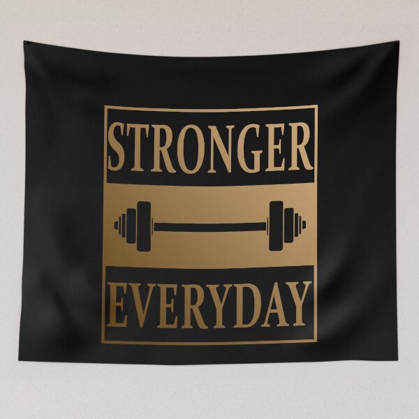 Item preview, Stronger Everyday Funny Gym Gift designed and sold by Mfk Clothes.
