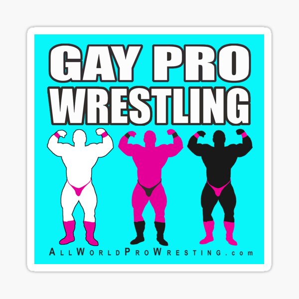 GAY PRO WRESTLING Sticker