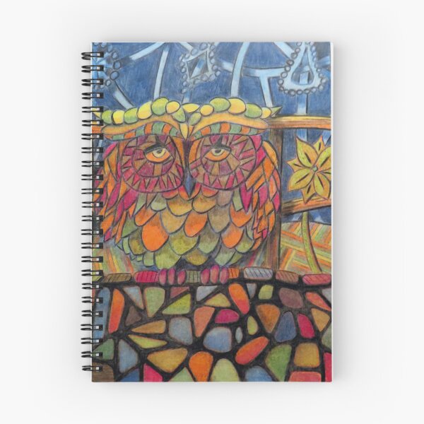 Item preview, 485 - OWL ON A WALL - DAVE EDWARDS - COLOURED PENCILS - 2019 designed and sold by BLYTHART.