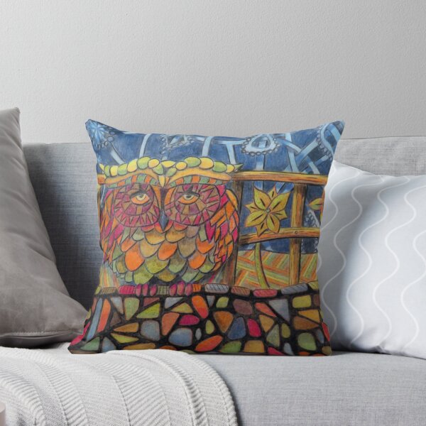 Item preview, 485 - OWL ON A WALL - DAVE EDWARDS - COLOURED PENCILS - 2019 designed and sold by BLYTHART.