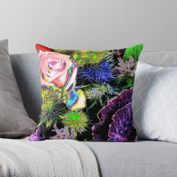 Winter Floral Mix 1 Throw Pillow