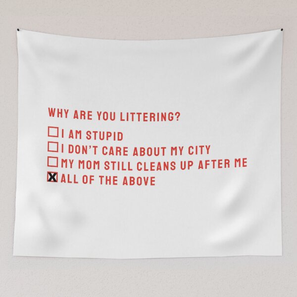 Item preview, Littering  designed and sold by PiscesVibes.