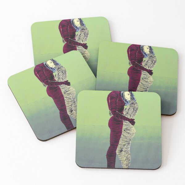 Item preview, Two Nudes Hugging By ArtGuru 9518 - Acrylic On Paper designed and sold by Art Guru.
