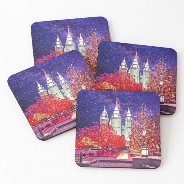 Item preview, Salt Lake Temple Starry Sky Above Fountain designed and sold by Ken Fortie.