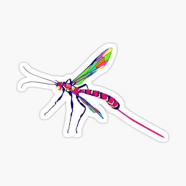 Pop-art Megarhyssa Sticker