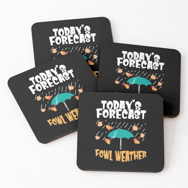 Item preview, Today's Forecast Fowl Weather - Meteorologist Bird Day Gift designed and sold by Dressed For  Duty.