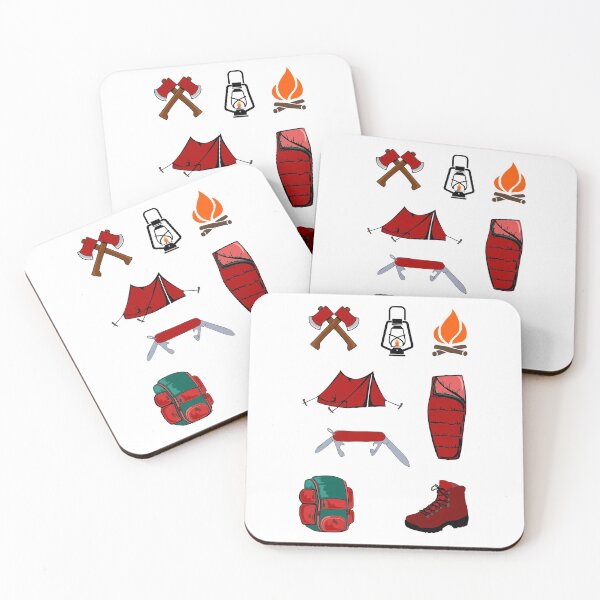 Item preview, The Great Outdoors - Red Camping Kit designed and sold by Sweetie Spicy.