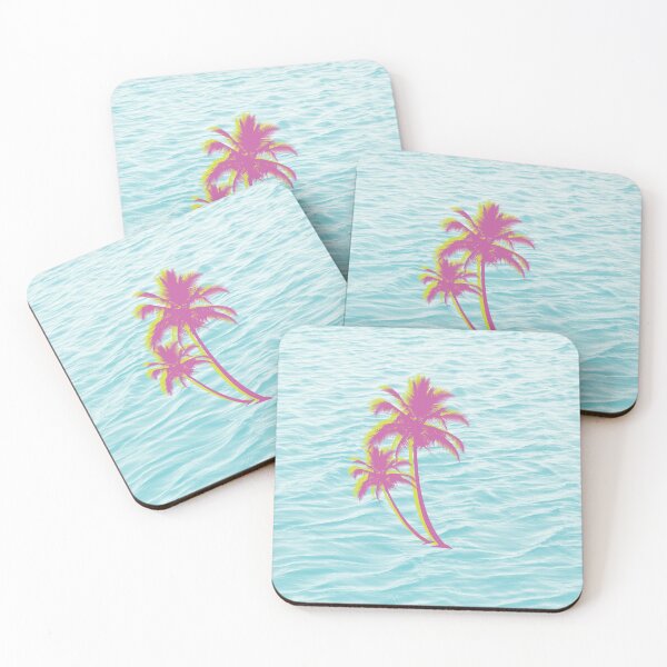 Item preview, Neon Palms on the Ocean Vibes designed and sold by PiscesVibes.
