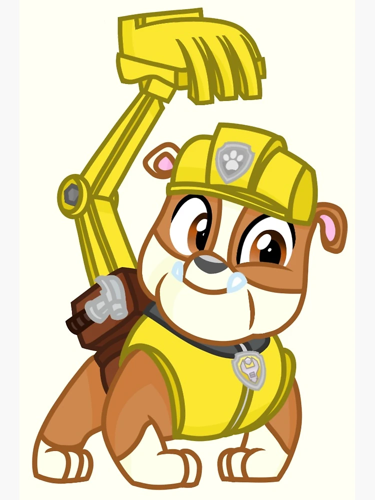 PAW Patrol Rubble Greeting Card for Sale by VlajkoArtist