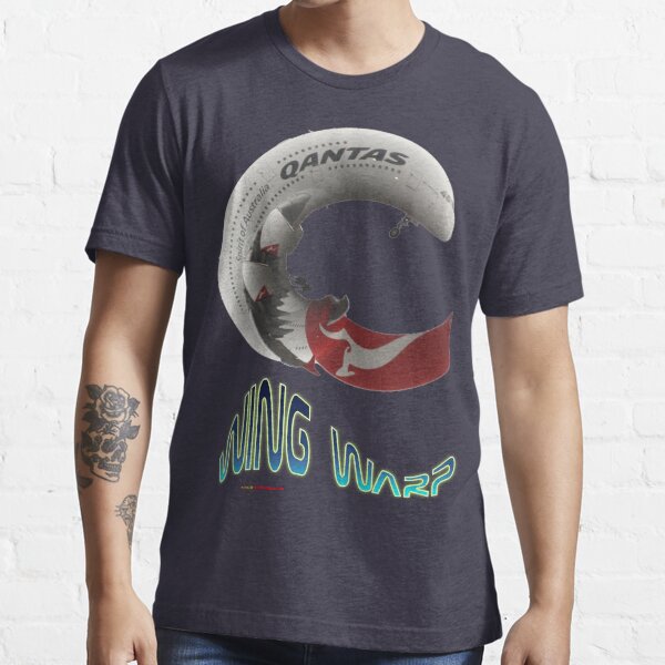 QANTAS Airbus A380 WingWarp T-shirt Design Essential T-Shirt