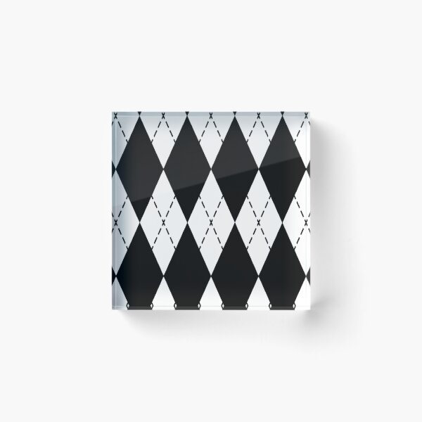 Item preview, Black and White Argyle Pattern designed and sold by pro2ozoa.