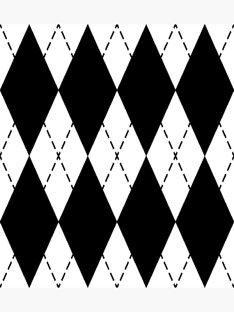 Black And White Argyle Pattern Poster For Sale By Pro2ozoa Redbubble 6656