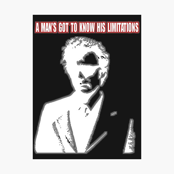 Dirty Harry - A Man's Got To Know His Limitations Photographic Print