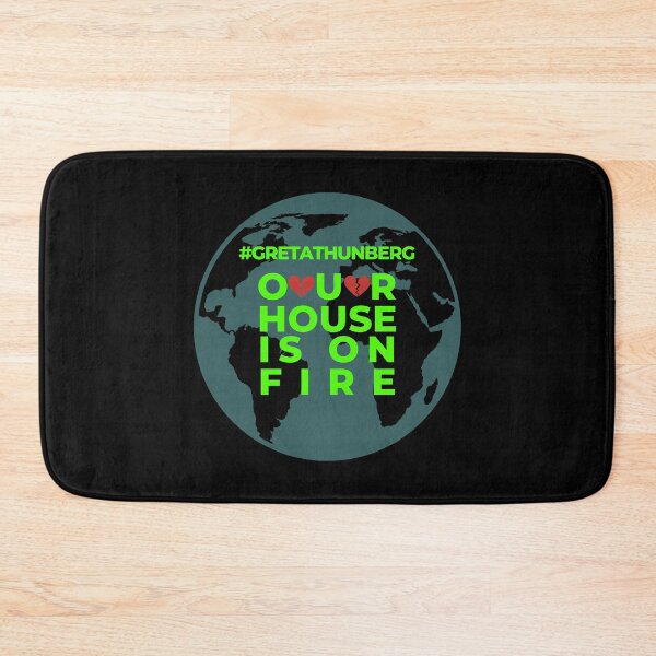 Item preview, House on Fire Planet Earth Help Climate Strike Nature Future Natural Enviroement Cute Funny Gift Idea designed and sold by EpsilonEridani.