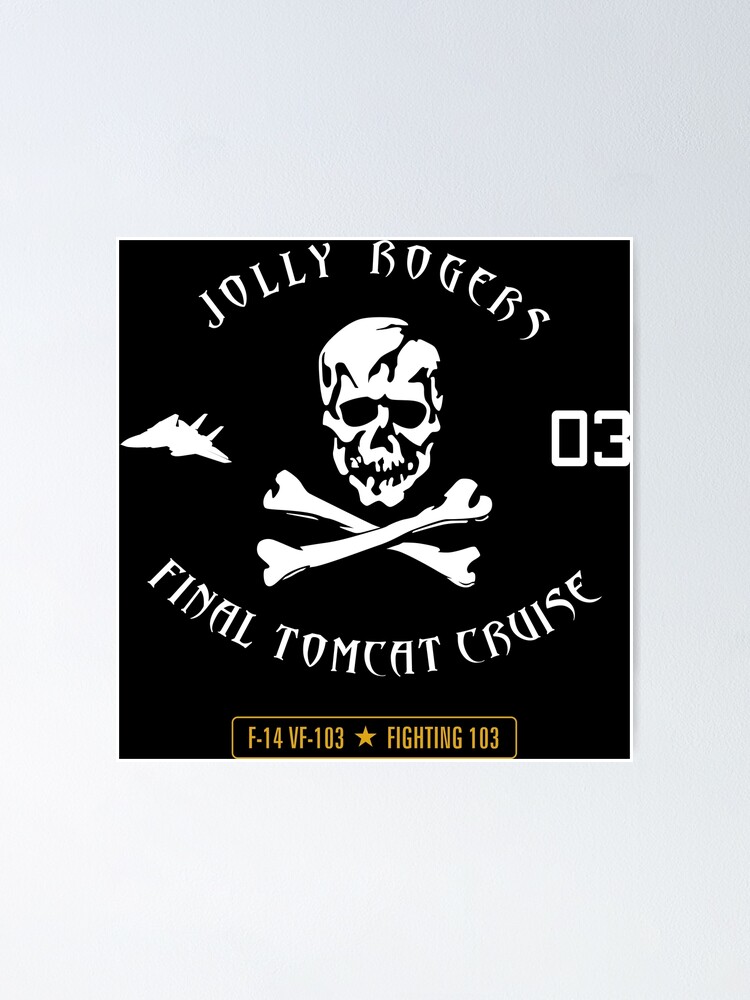 "NAVY Jolly Roger F-14 Squaron" Poster for Sale by bjcoving | Redbubble