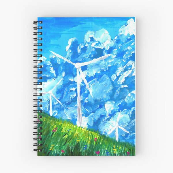 Item preview, Wind Mills and Clouds designed and sold by Sebastian Grafmann.