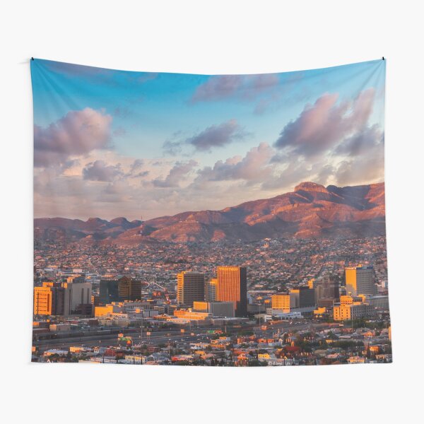 El Paso Downtown Sunrise Tapestry