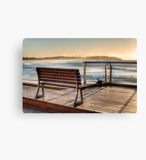 Dee Why beachside bench Canvas Print