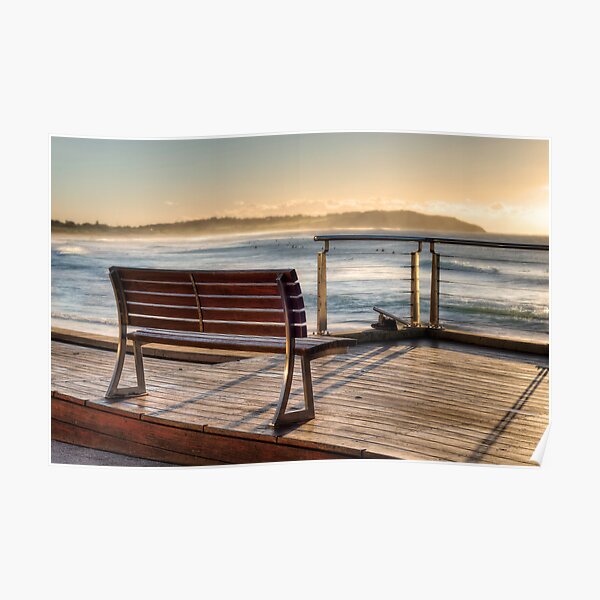 Dee Why beachside bench Poster
