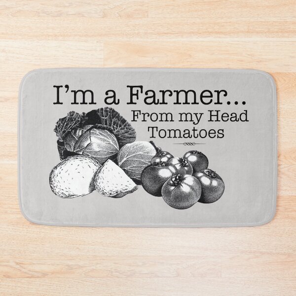 Item preview, I'm a Farmer from my head tomatoes designed and sold by Lori Clough.