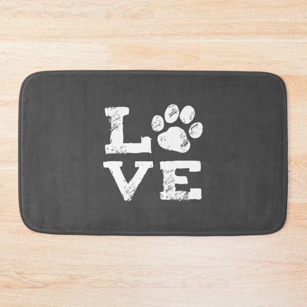 Item preview, LOVE with Dog Paw Print designed and sold by Jenn Inashvili.