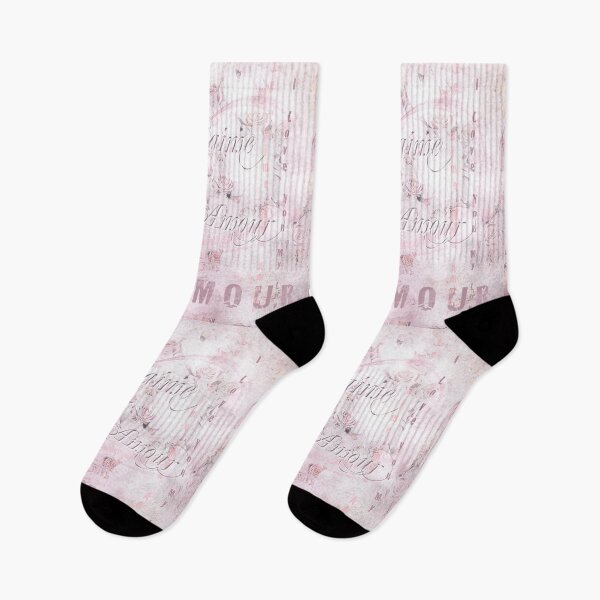 Aperçu de l'œuvre T'aime Mon Amour Vintage Design Rose Doux créée et vendue par GittaG74.