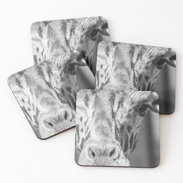 Item preview, Giraffe Close-Up Monochrome designed and sold by srgreen.