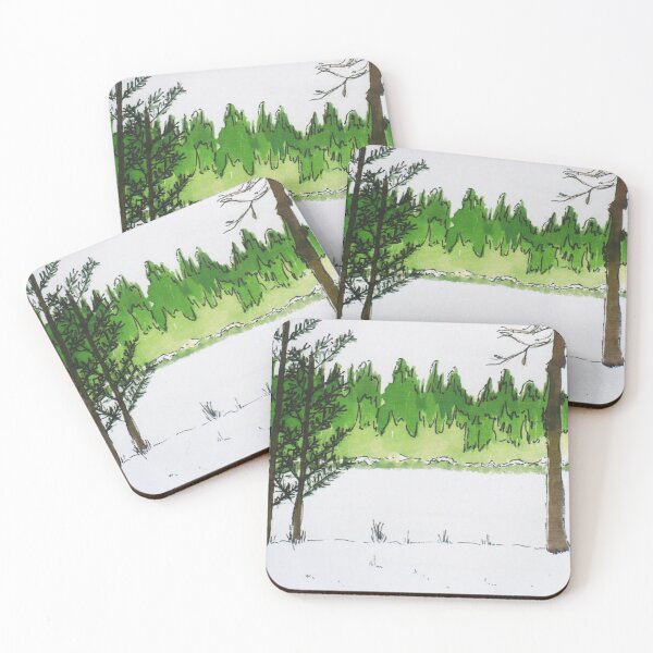 Item preview, The Lake. Winter in Elveden Forest designed and sold by BazaarOfDreams.