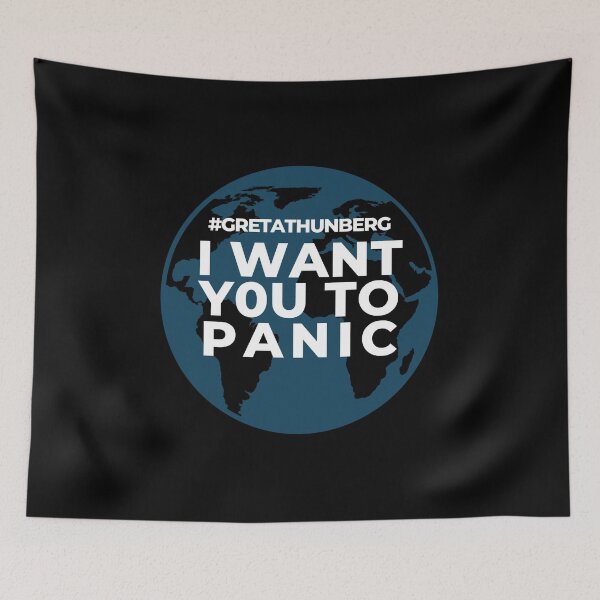 Item preview, Panic Greta Planet Earth Help Climate Strike Nature Future Natural Enviroement Cute Funny Gift Idea designed and sold by EpsilonEridani.