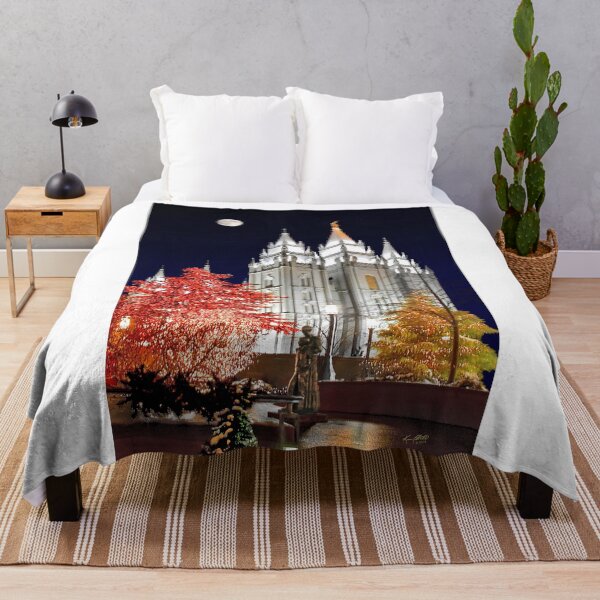 Item preview, Salt Lake Temple Moon Over Red Tree designed and sold by Ken Fortie.