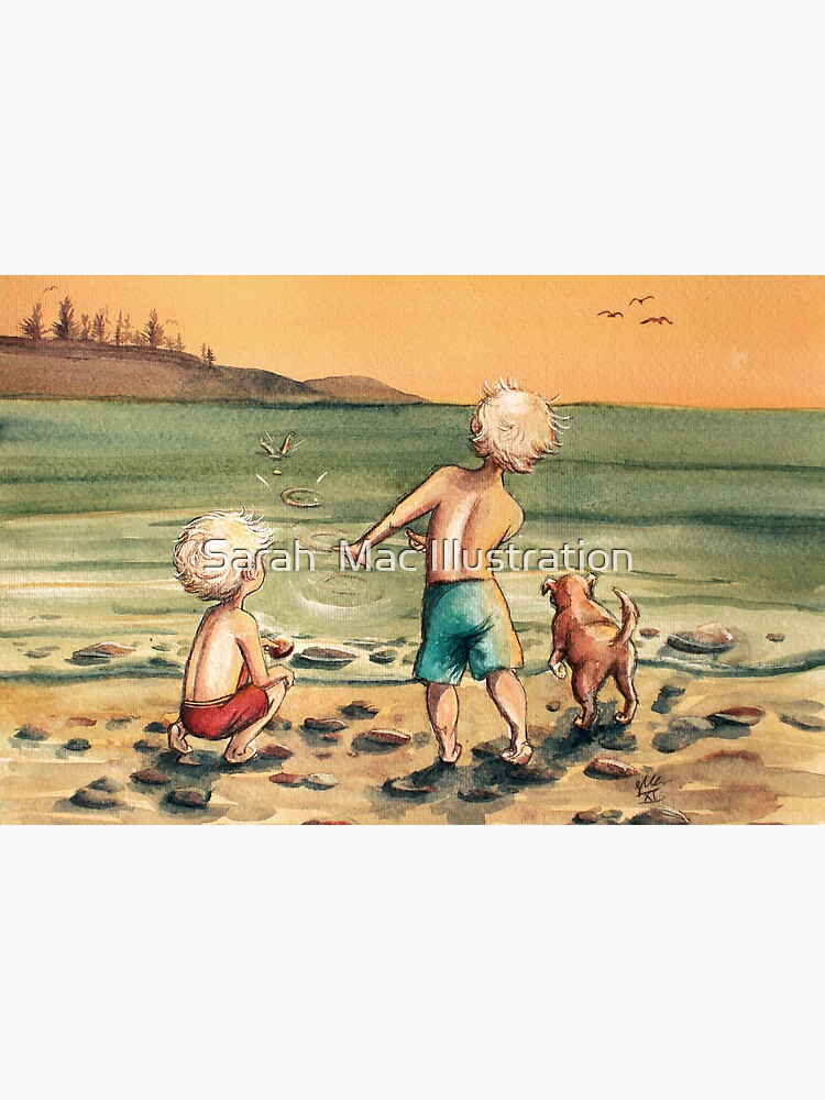 Thumbnail 7 of 7, Framed Art Print, Skipping Stones designed and sold by Artsez.