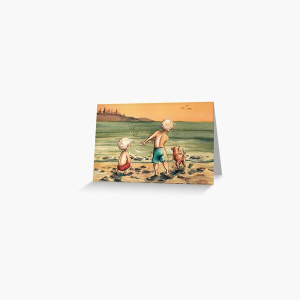 Skipping Stones Greeting Card