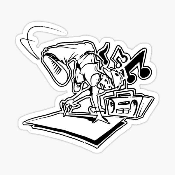 Breakdance Handstand Sticker