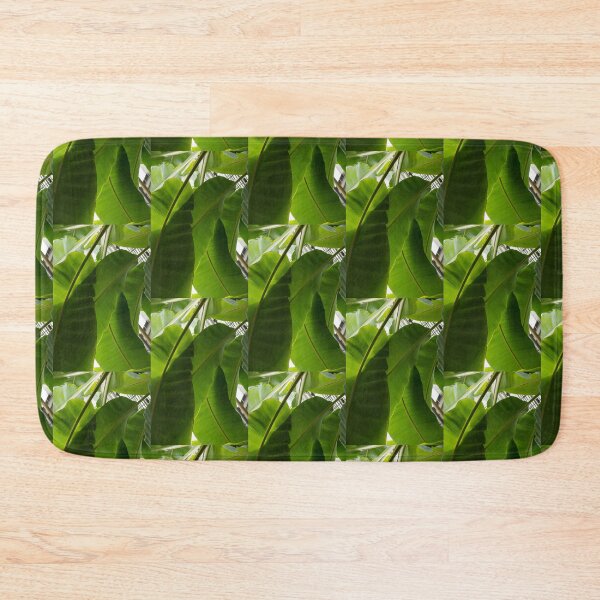 Item preview, Luscious Tropical Greens - Huge Banana Leaves Patterns - Vertical View Downward Left designed and sold by Georgia Mizuleva.