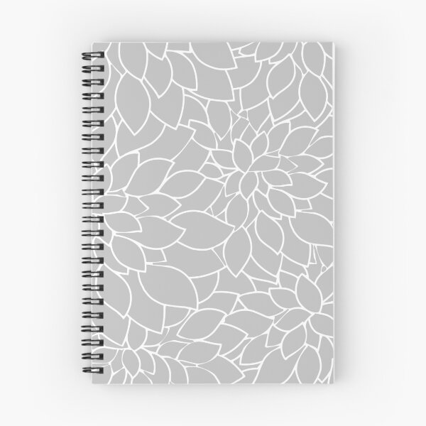 Item preview, Silver Gray Large Dahlia Flower Petals II designed and sold by rewstudio.