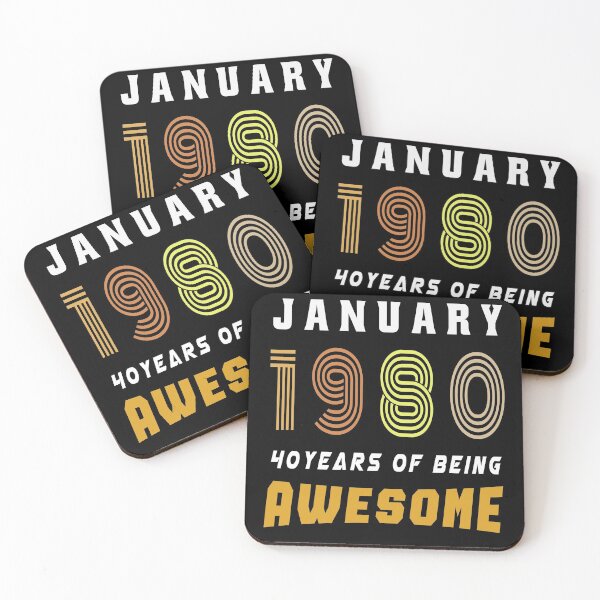 Item preview, January 1980 birthday,40th birthday gift idea designed and sold by osamamohamad.