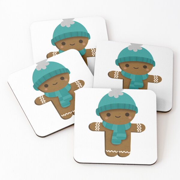 Item preview, Gingerbread Man with hat and scarf designed and sold by Kelsey Shuck.