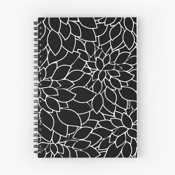 Item preview, Black Large Dahlia Flower Petals designed and sold by rewstudio.