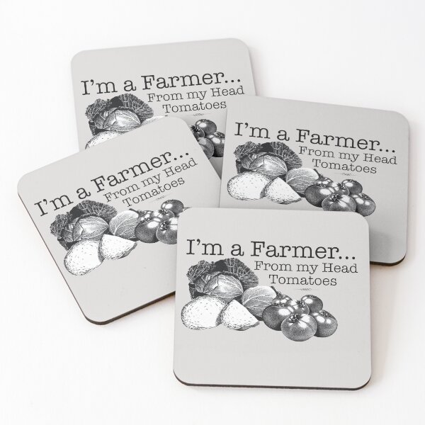 Item preview, I'm a Farmer from my head tomatoes designed and sold by Lori Clough.