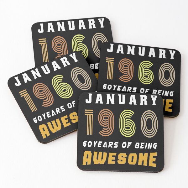 Item preview, January 1960 birthday,60th birthday gift idea designed and sold by osamamohamad.