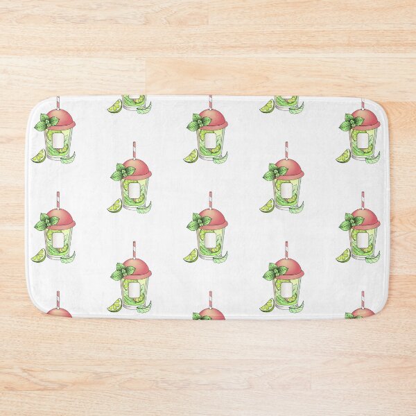 Item preview, Mojito in a glass with a lid and a drinking pipe. designed and sold by DisaAnna.