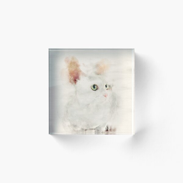 Item preview, Devon Rex cat in watercolor designed and sold by Nicole Bleck.