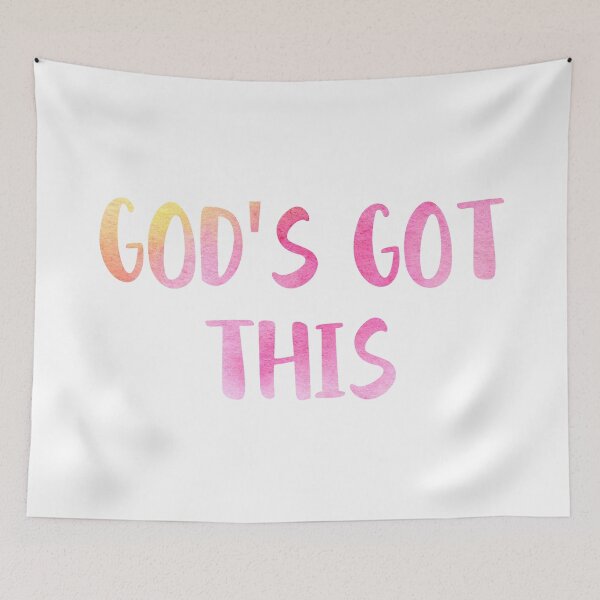 Item preview, God's Got This, Watercolor Christian Design Pink designed and sold by Isabelle-Anne.