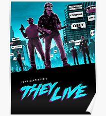 They Live Retro Print Poster
